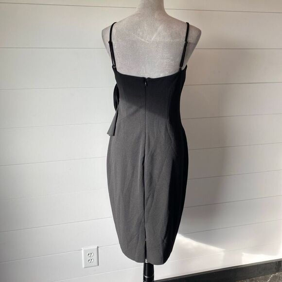 Betsy & Adam Women's Short spandex flower trim Dress Size 4 - Picture 6 of 11